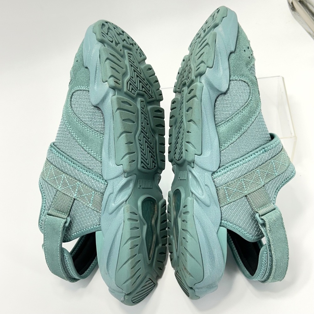 Puma Mens Size 11 TS-01 Tonal Adriatic Sandals Aqua Teal Backstrap Sneaker Shoes - Picture 9 of 13